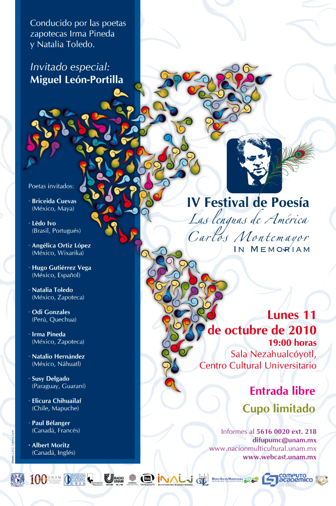IV Festival de Poesía Las Lenguas de América. Carlos Montemayor