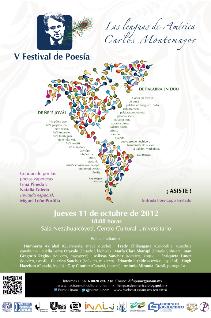 V Festival de Poesía Las Lenguas de América. Carlos Montemayor